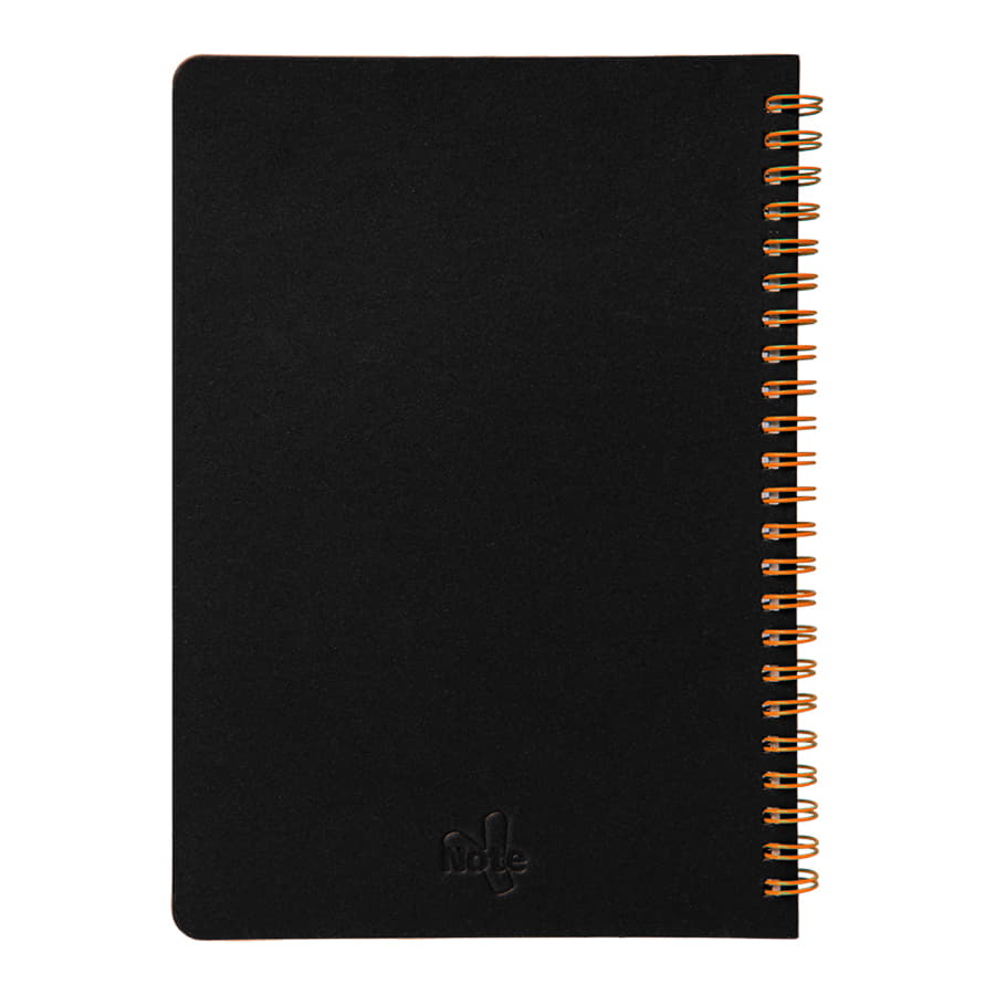 Блокнот на двойной пружине HELIX, 143 х 205 мм, черный, блок в линейку