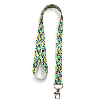 Ланъярд полноцветный Флоу с карабином, 20 мм