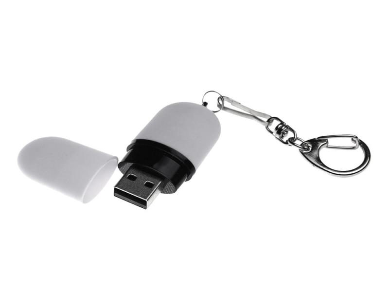 USB 2.0- флешка Goutte Soft-touch на 8 Гб каплевидной формы