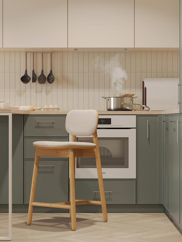 Стул полубарный saga, рогожка