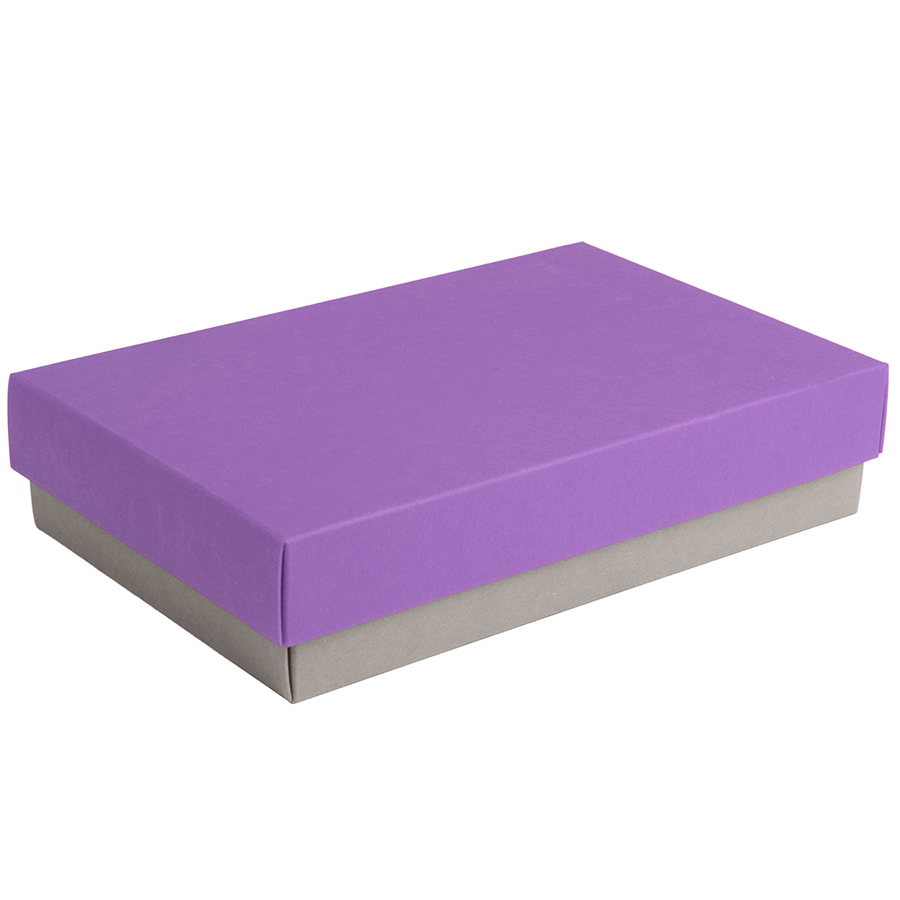 Коробка подарочная CRAFT BOX, 17,5*11,5*4 см, серый, белый, картон 350 гр/м2