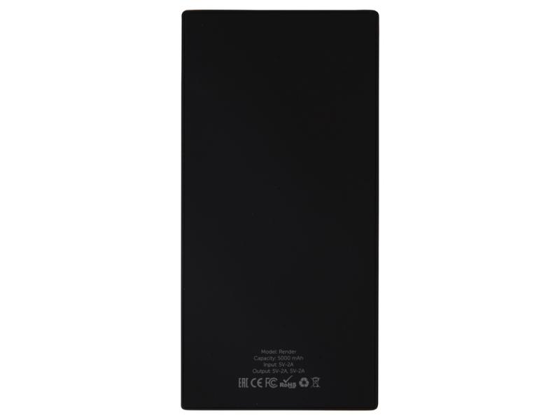 Внешний аккумулятор Render с закаленным стеклом, 5000 mAh