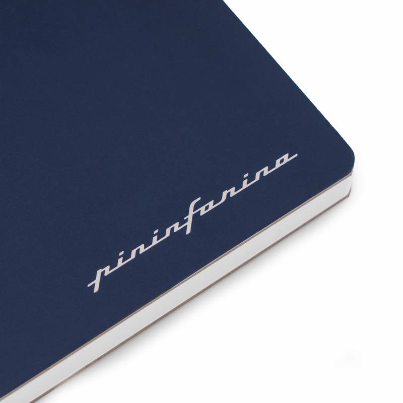 Блокнот линованный Pininfarina из каменной бумаги в твердой обложке, А5, синий