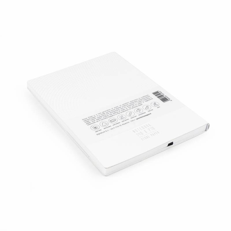 Блокнот линованный Pininfarina из каменной бумаги в мягкой обложке, А5, белый