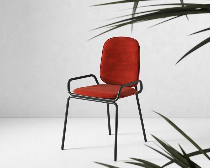 Стул ror, double frame, велюр