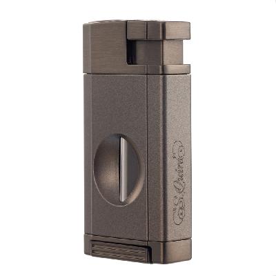 Зажигалка SQuire газовая, турбо, с гильотиной для сигар, двойное пламя