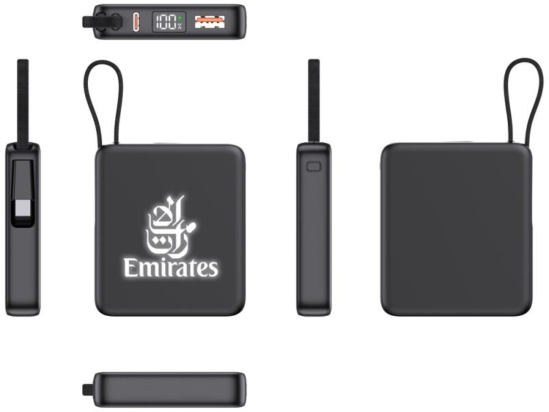 Внешний аккумулятор с подсветкой лого Nex, 5000 мАч