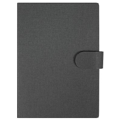 Блокнот А5 Tasmania, в твердой обложке со стикерами в линейку, серый