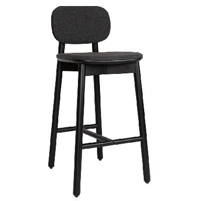 Стул барный с обивкой saga, рогожка