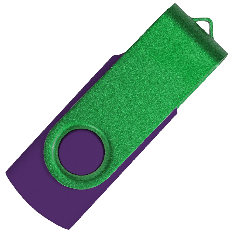 Флеш накопитель USB 2.0 Twister Сolor Mix 16GB, пластик Софт Тачметалл