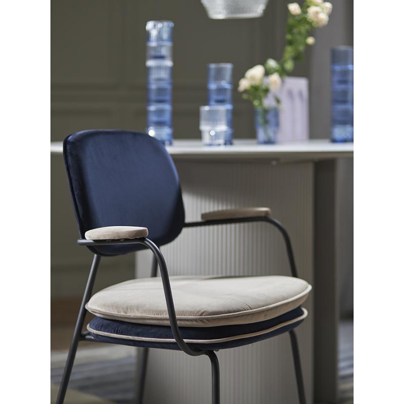 Стул с подлокотниками pea, велюр