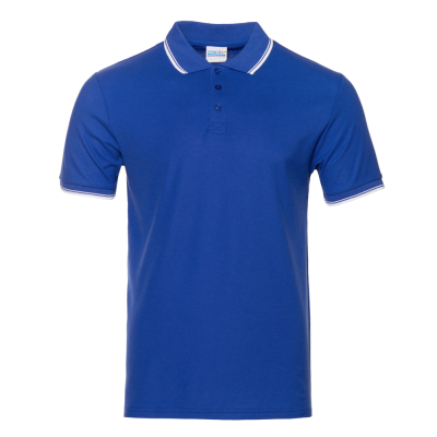 Рубашка поло мужская STAN с окантовкой хлопок/полиэстер 185