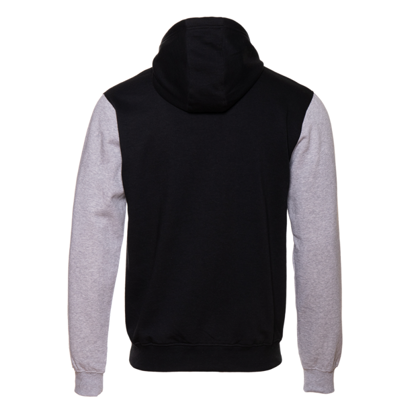 Худи унисекс STAN футер с начёсом 260,20, Чёрный - Серый меланж (20/50)