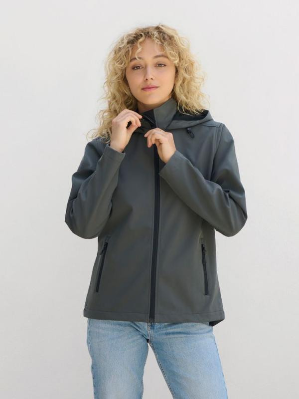 Куртка софтшелл с капюшоном женская Race Women