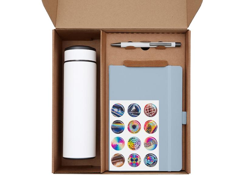 Набор Warmpage с термосом, блокнотом, ручкой и чаем