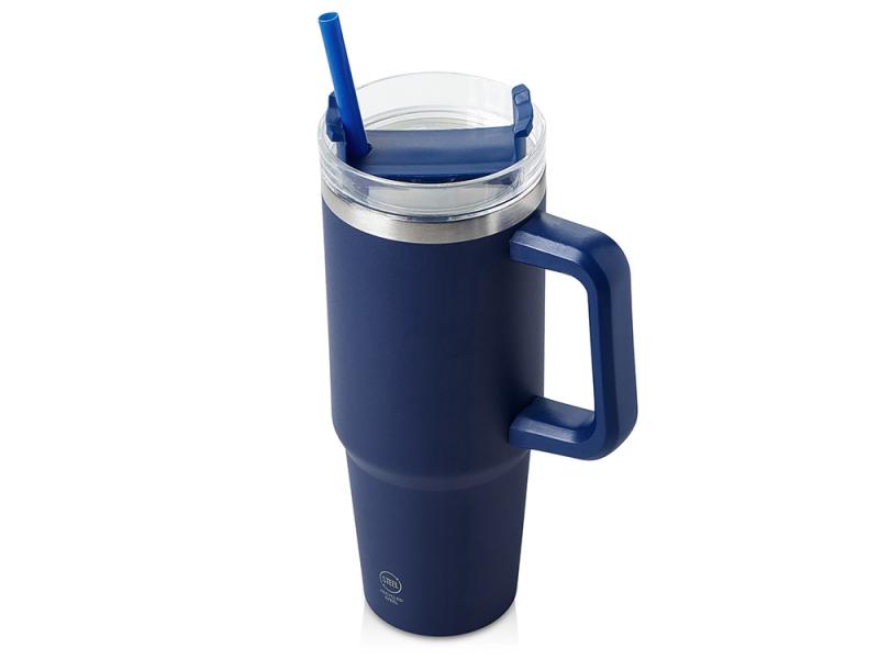 Термокружка KRANSTON с трубочкой и поворотной крышкой, 850 мл
