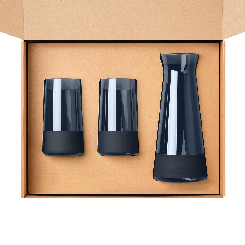 Подарочный набор декантер + 2 высоких стакана, Sapphire