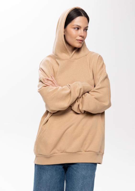 Худи унисекс STAN оверсайз футер без начёса 350, 66, Бежевый (54)