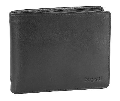 Портмоне BUGATTI Primo, натуральная воловья кожа, 11,5х2х9,5 см