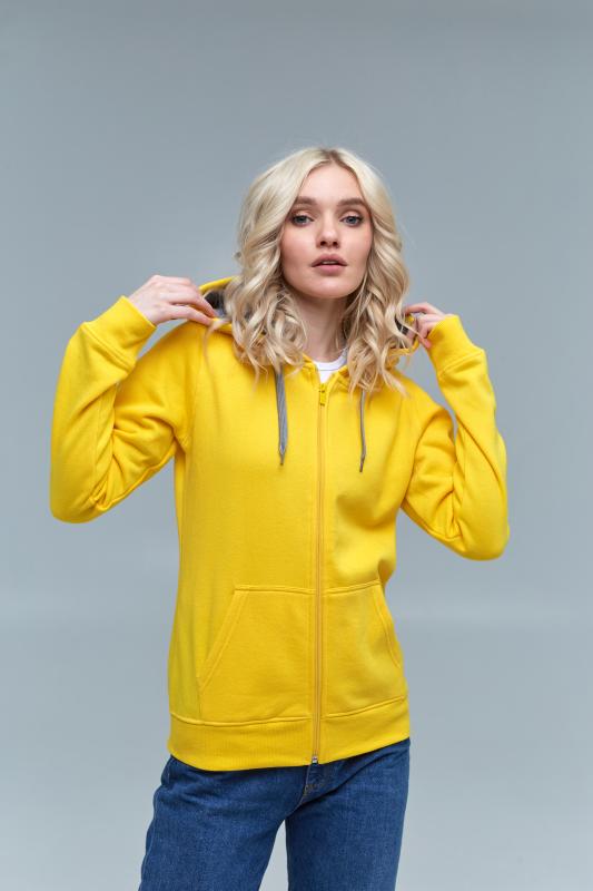 Толстовка женская STAN с капюшоном на молнии футер с начёсом 280