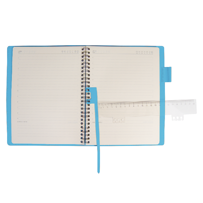 Ежедневник Flexy Verde Sivilia B5 на пружине, недатированный, в гибкой обложке