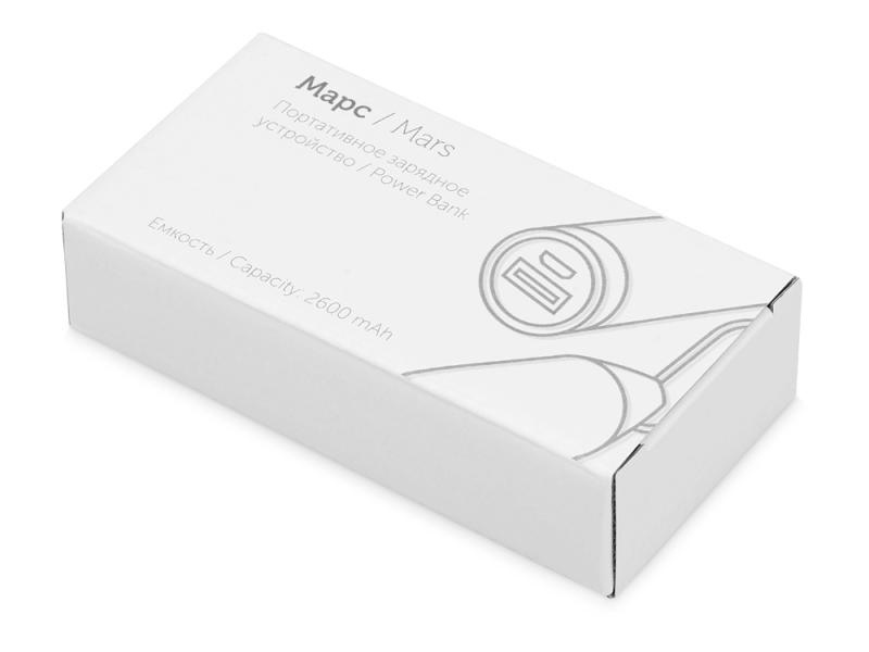 Внешний аккумулятор Марс с карабином, 2600 mAh