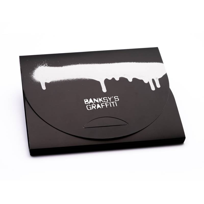 Набор Pininfarina Banksy Крыса: шариковая ручка GrafeeX и блокнот линованный из каменной бумаги, А5