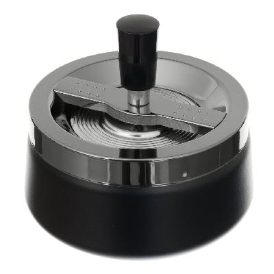 Пепельница SQuire круглая, покрытие хром,  краска, с й ручкой, 120 мм