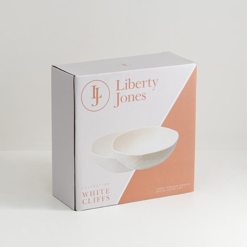 Набор глубоких тарелок white cliffs, D18 см, 750 мл, 2 шт.