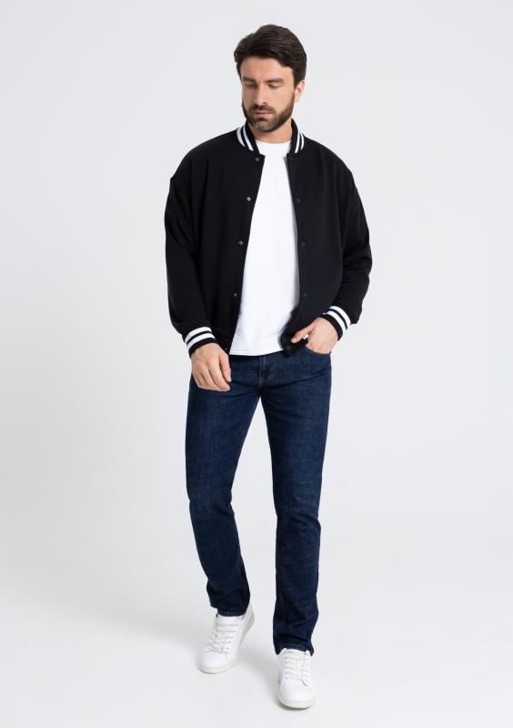 Бомбер унисекс STAN футер без начеса с контрастом 340