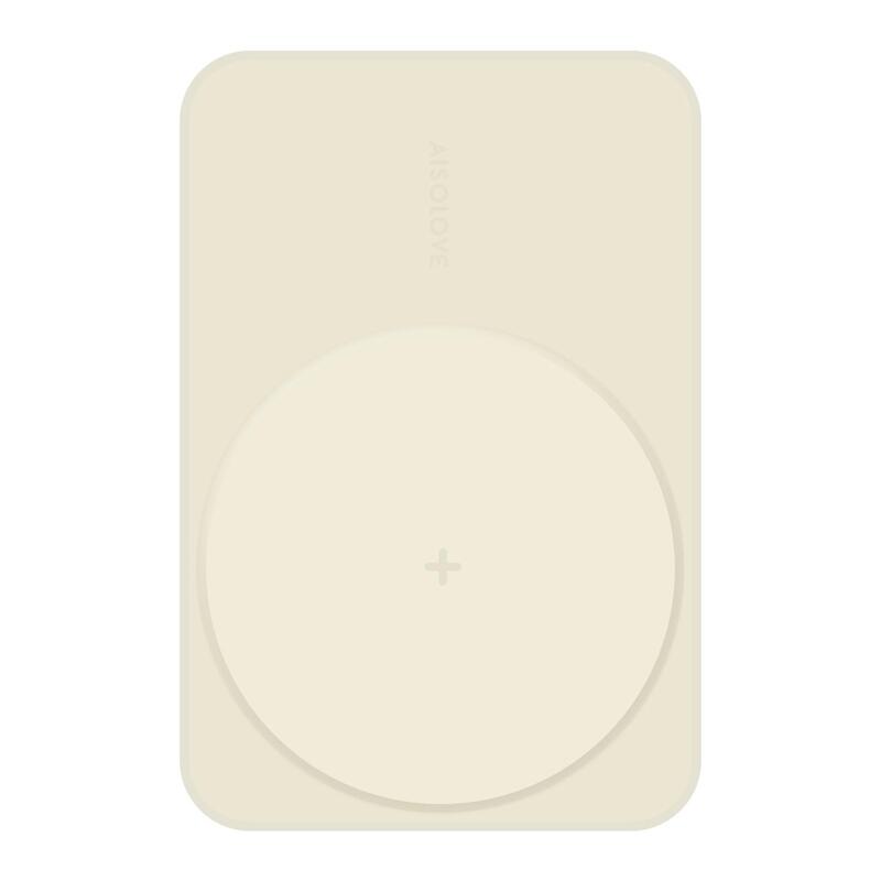Беспроводной магнитный ПЗУ Solove W12 Pro 20W, бежевый