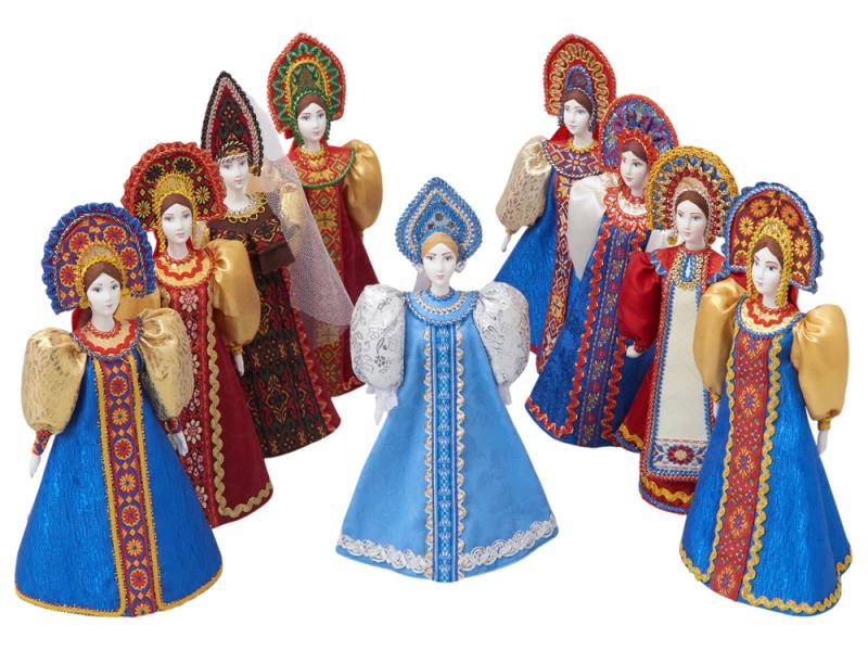 Подарочный набор: кукла фарфоровая, чай Малина с мятой