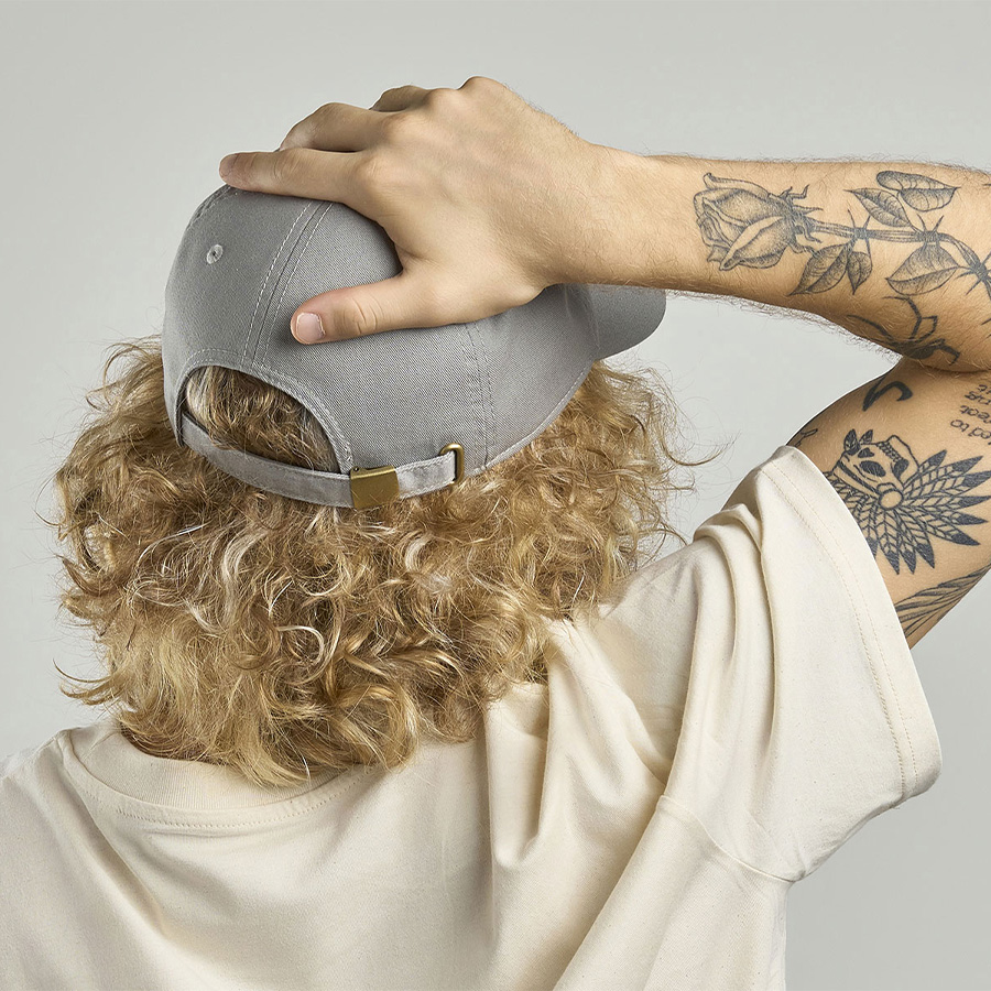 Бейсболка "DAD HAT-S", 6 клиньев, металлическая застежка, бежевый, 100% хлопок, 270 г/м2