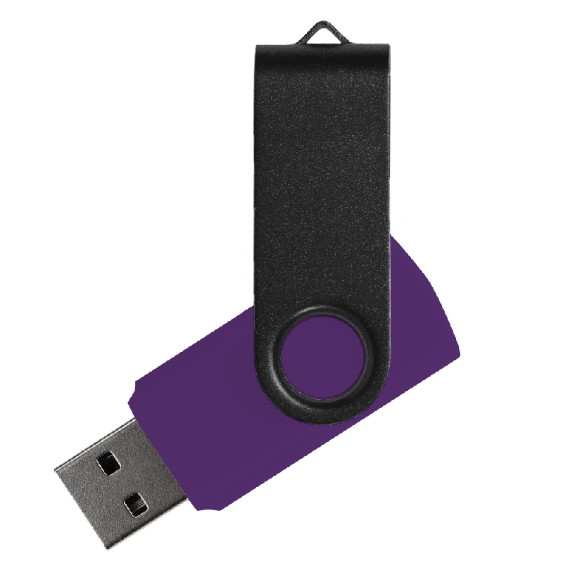 Флеш накопитель USB 2.0 Twister Сolor Mix 16GB, пластик Софт Тачметалл