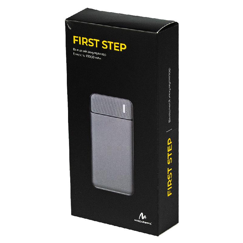 Внешний  аккумулятор «First step», 10 000 mAH