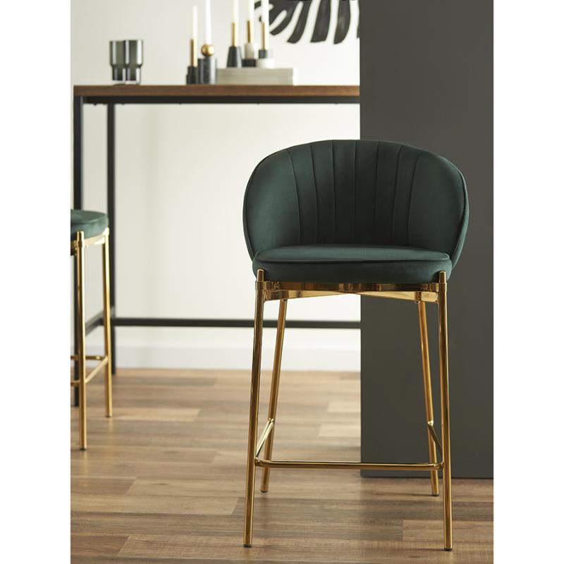 Стул полубарный coral, велюр