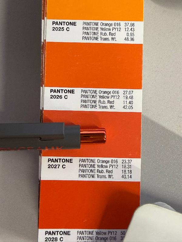 Ручка шариковая Snap Mirror матовая, металл,  с оранжевым