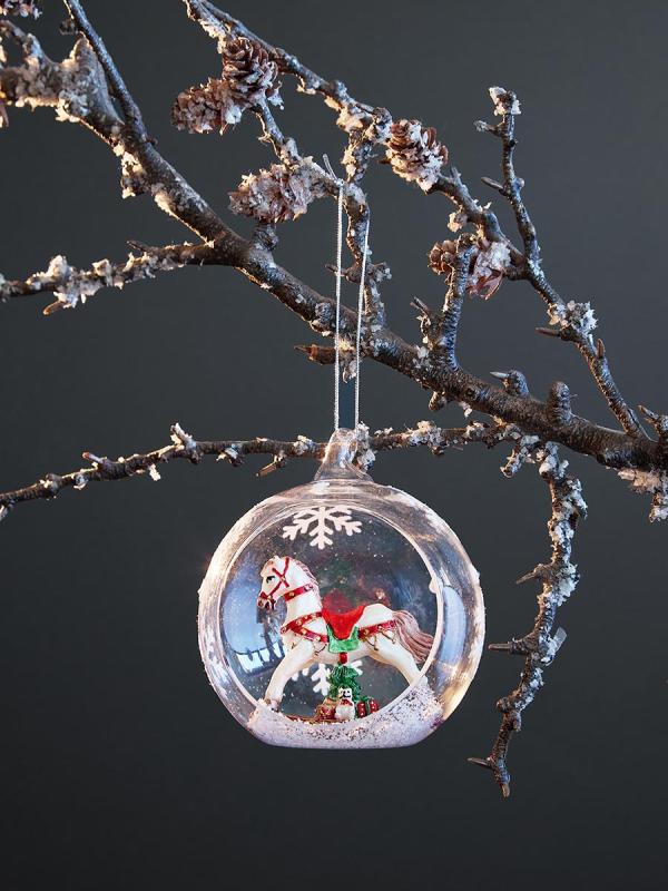 Ёлочная игрушка festive horse из коллекции new year essential