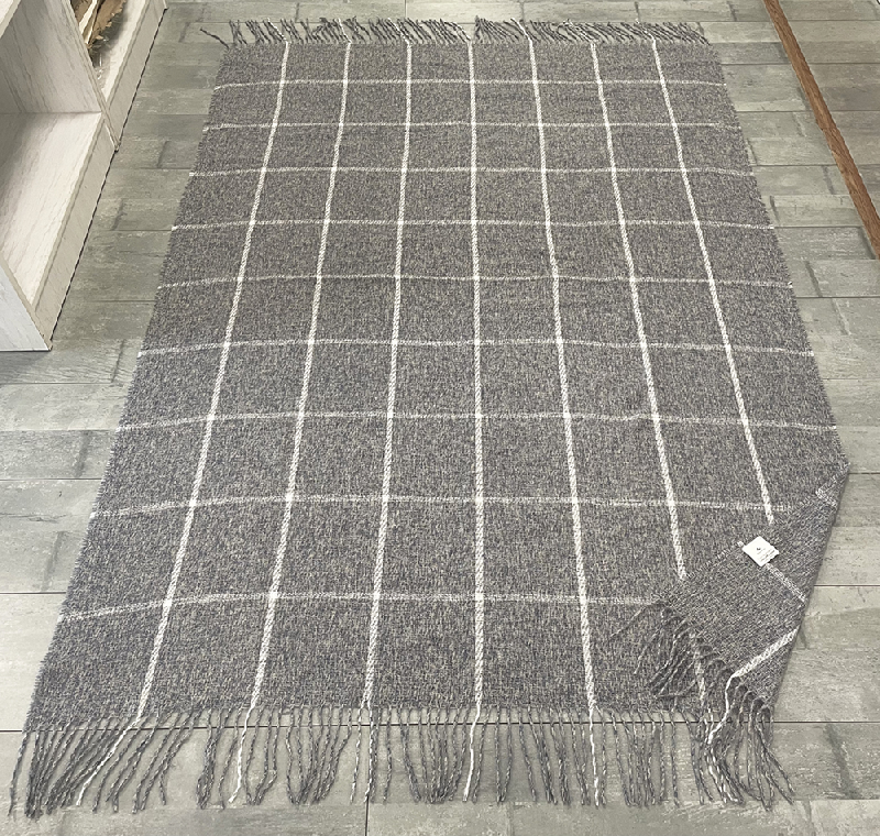 Плед акриловый Super Soft Square размер 120*160 см,   в клетку, плотность 415грм2