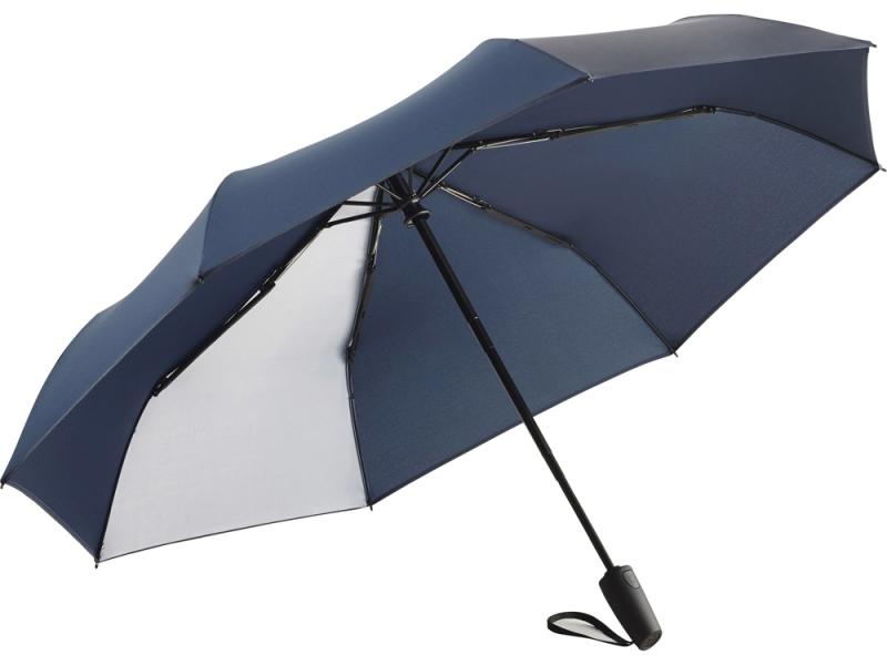 Зонт складной ColorReflex со светоотражающими клиньями, полуавтомат