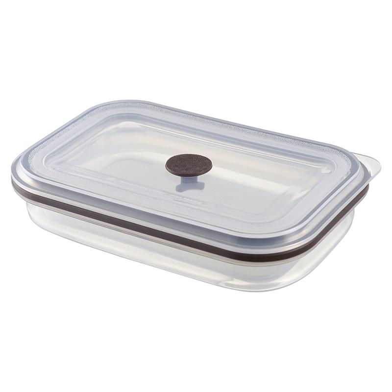 Контейнер для переноски и хранения силикон прямоный складной silikobox, 900 мл