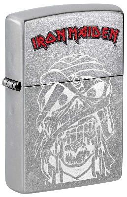 Зажигалка ZIPPO Iron Maiden с покрытием Street Chrome, латунь, 38x13x57 мм