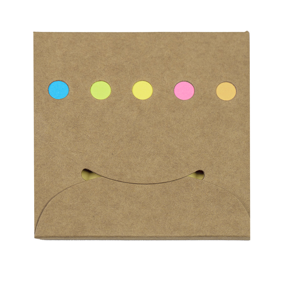 Набор стикеров с клеевым краем UNITY, 6 цв по 25шт, бежевый, бумага