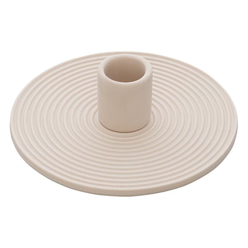 Подсвечник из каменной керамики  из коллекции essential