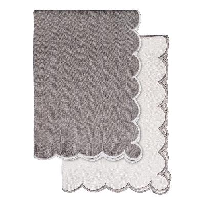 Набор кухонных полотенец с контрастным кантом  из коллекции trendy ruffles, 50х70 см