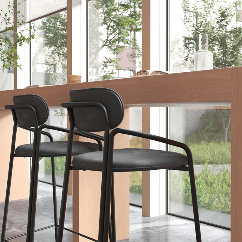 Стул барный ror, велюр