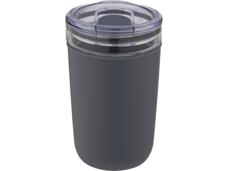 Стеклянная кружка Bello с внешней стенкой из переработанного пластика