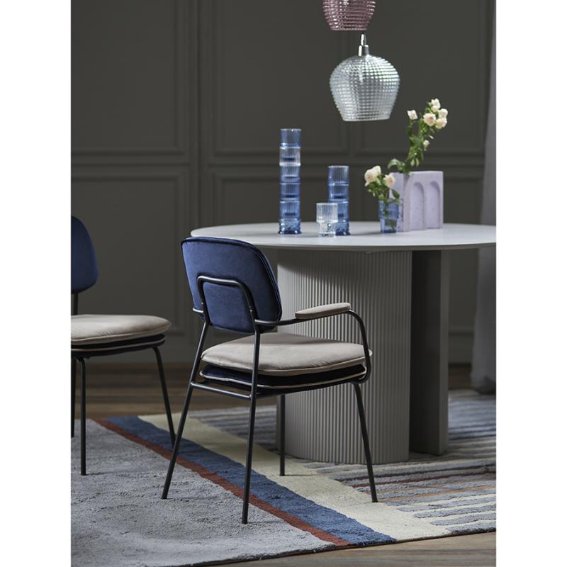 Стул с подлокотниками pea, велюр