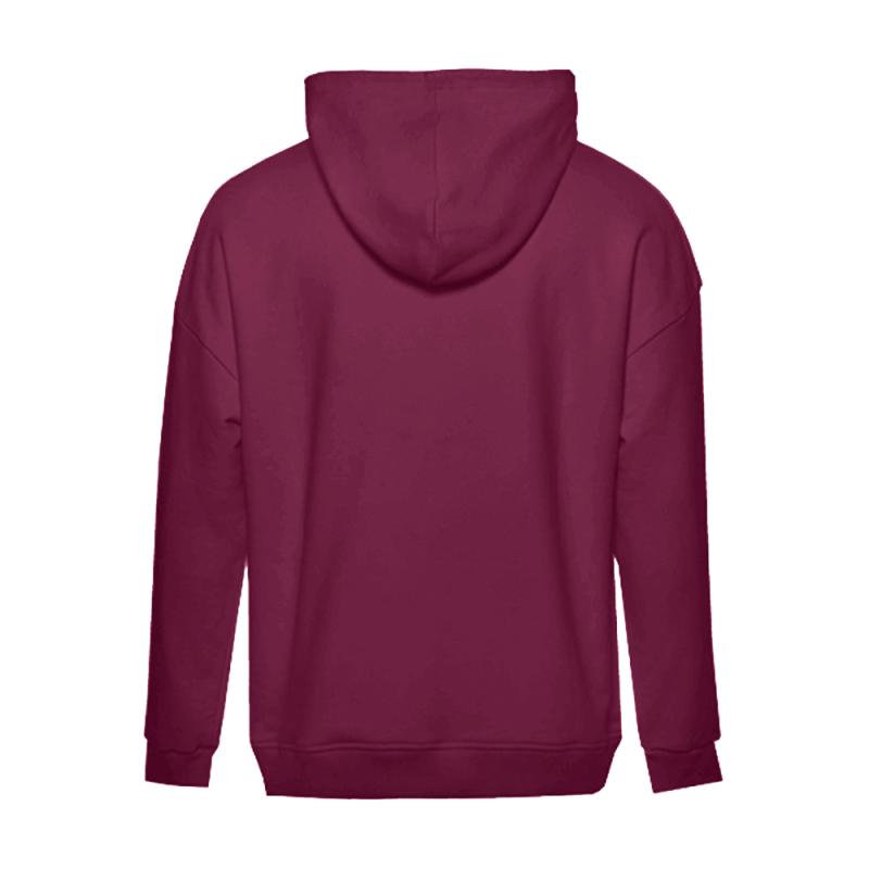 Худи унисекс STAN оверсайз футер без начёса 350, 66, Бордовый (661)