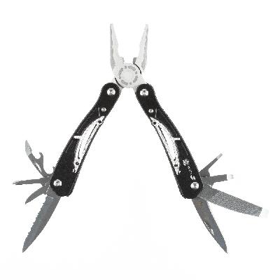 Мультитул Stinger, 104x45 мм, 13 функций, алюминий, в нейлоновом чехле